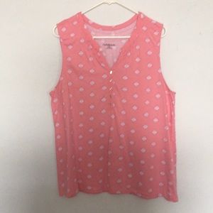 Croft&Barrow sleeveless pink top